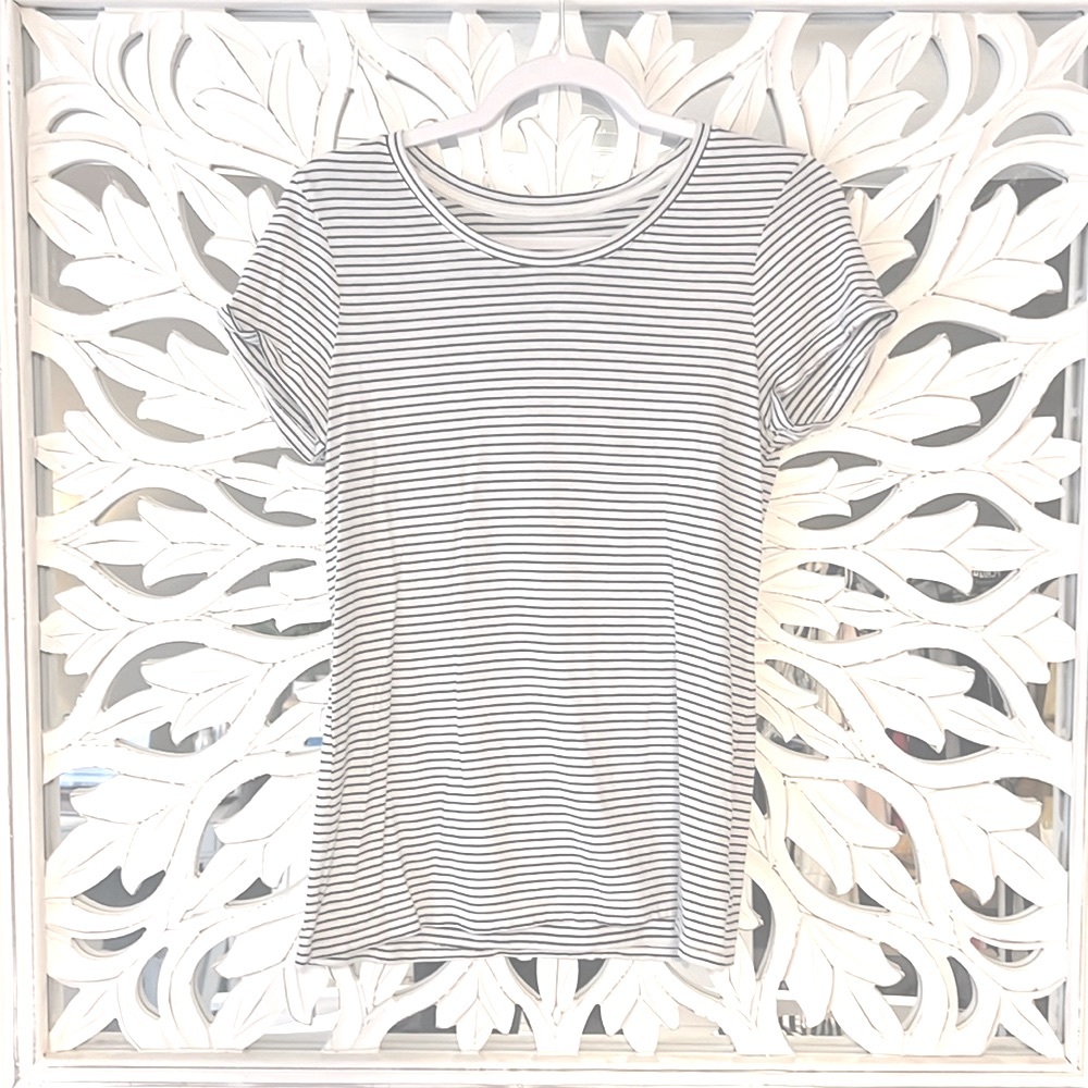 Favorite Tee Blue and White Striped